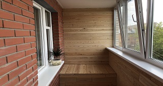 Отделка, остекление, утепление балконов в таре от 206 руб. м/2.