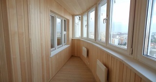 Внутренняя отделка лоджии Тара, цена от 206 руб. м2